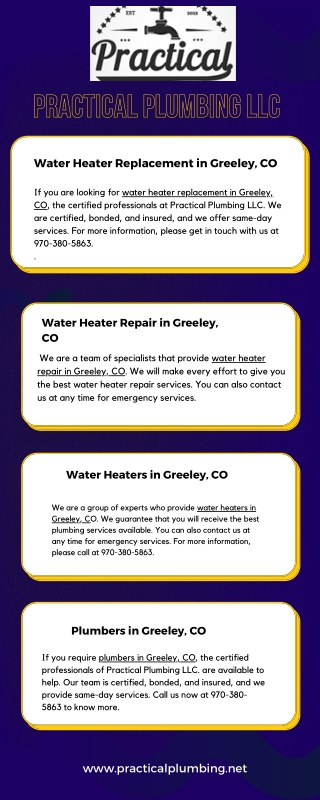 Plumbers in Greeley, CO