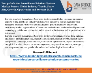 Europe Infection Surveillance Solutions Systems Market