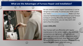 What are the Advantages of Furnace Repair and Installation?