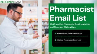 Buy 100% Privacy Compliant Pharmacist Emails IN US
