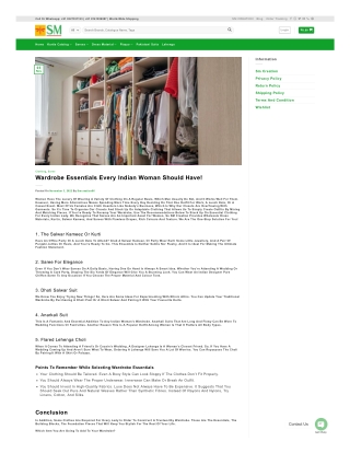 Wardrobe Essentials Every Indian Woman Should Have