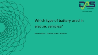 Which type of battery is used in electric vehicles