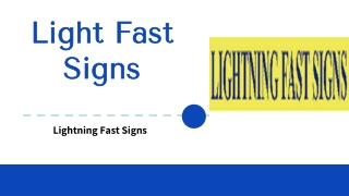 Lighted Cabinets Signs