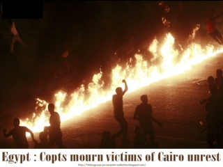 2011 Egypt Copts mourn victims of Cairo unrest 2011-10