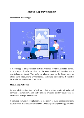 Mobile App Development