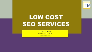 Low Cost SEO Services