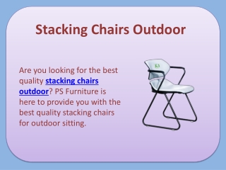Stacking Chairs Outdoor 1