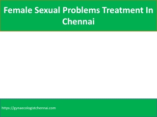 Female Sexual Problems Treatment In Chennai