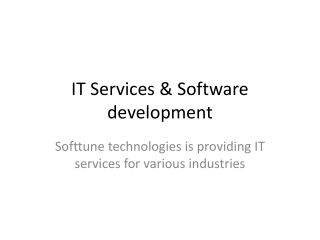 IT Services & Software development