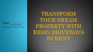 Transform Your Dream Property With Resin Driveways In Kent