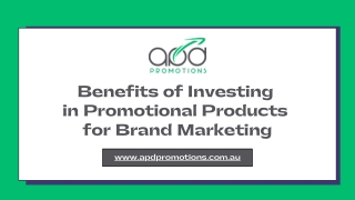 Benefits of Investing in Promotional Products for Brand Marketing