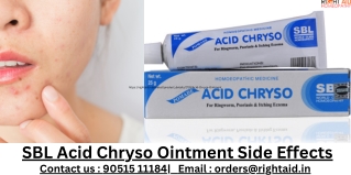 SBL Acid Chryso Ointment Side Effects