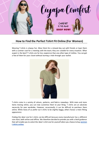 How to Find the Perfect Tshirt Fit Online