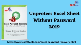 Unprotect Excel Sheet Without Password 2019