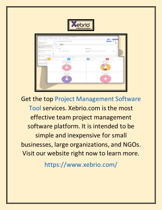 Project Management Software Tool | Xebrio.com