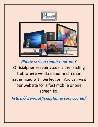 Phone screen repair near me  | Officialphonerepair.co.uk