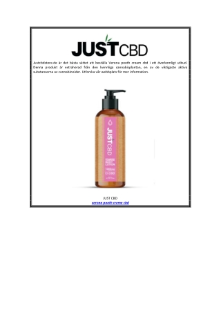 verona pooth creme cbd | Justcbdstore.de