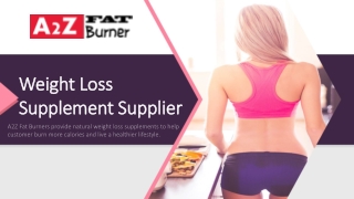 Weight Loss Supplement Supplier