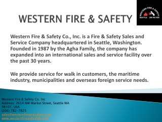 Marine Fire Extinguishing Systems