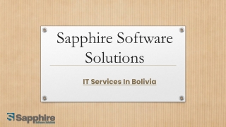 IT Services In Bolivia