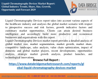 Liquid Chromatography Devices Market