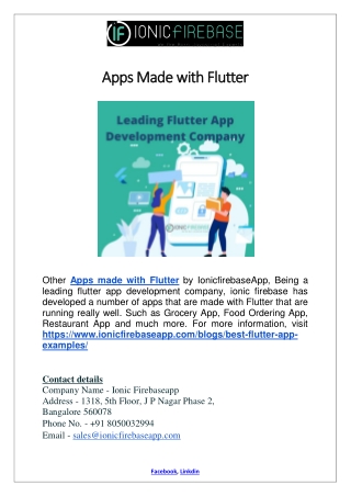 Apps Made with Flutter