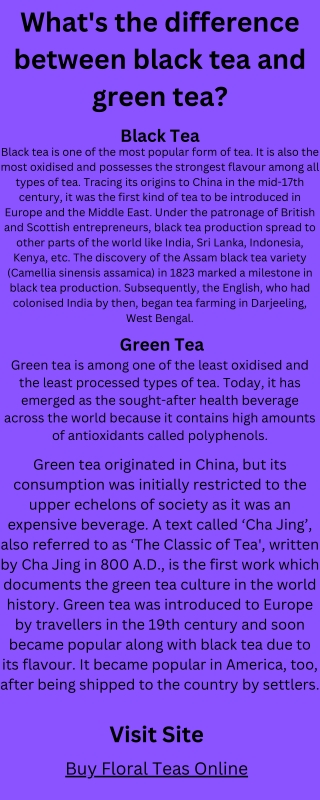 Buy Floral Teas Online