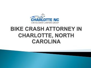 Bike Crash Attorney in Charlotte NC