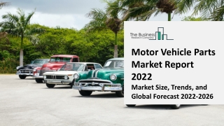 Motor Vehicle Parts Market 2022-2031: Outlook, Growth, And Demand