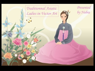 Asiatic ladies - vector