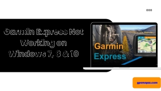 Garmin Express not working on window