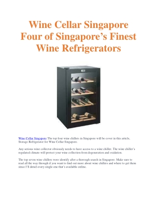 How to Pick the Right Wine Chiller.docx