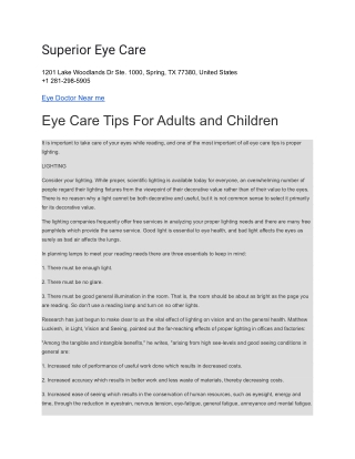 Superior Eye Care