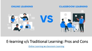 E-learning vs Traditional Learning Pros and Cons