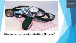 What are The Tests Included in Full Body Check-up?