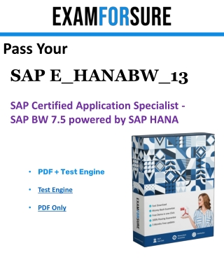Get E_HANABW_13 dumps & E_HANABW_13 Real Exam Questions
