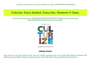 ^DOWNLOAD-PDF) Culturize Every Student. Every Day. Whatever It Takes. {PDF EBOOK EPUB KINDLE}