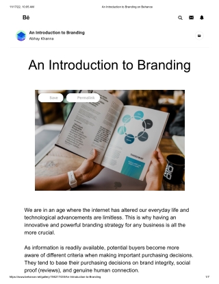 An Introduction to Branding