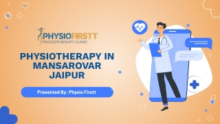 Best Physiotherapy in Mansarovar Jaipur