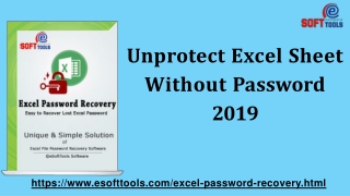 Unprotect Excel Sheet Without Password 2019