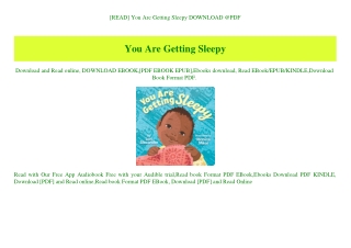 [READ] You Are Getting Sleepy DOWNLOAD @PDF