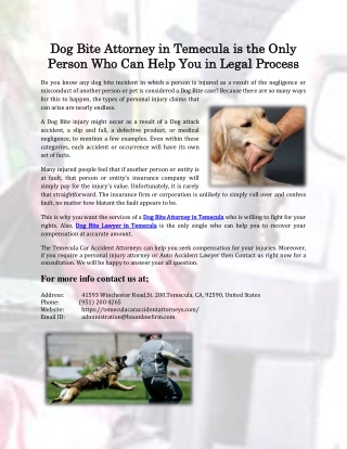 Temecula Car Accident Attorneys