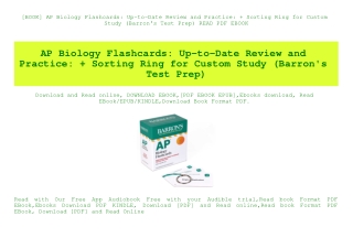 [BOOK] AP Biology Flashcards Up-to-Date Review and Practice   Sorting Ring for Custom Study (Barron's Test Prep) READ PD