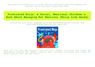 {mobiePub} Frustrated Ninja A Social  Emotional Children's Book About Managing Hot Emotions (Ninja Life Hacks) [EBOOK EP