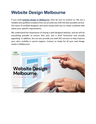 Website Design Melbourne