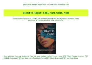 {mobiePub} Bleed in Pages Feel  hurt  write  heal in format E-PUB