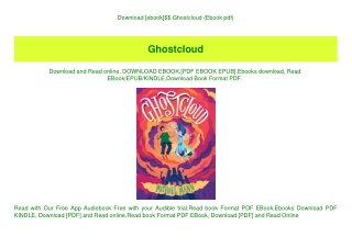 Download [ebook]$$ Ghostcloud (Ebook pdf)