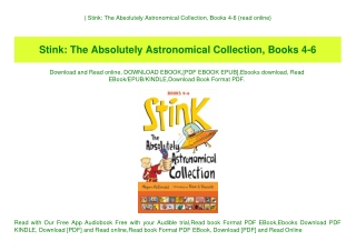 ^READ) Stink The Absolutely Astronomical Collection  Books 4-6 {read online}