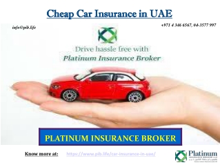 Cheap Car Insurance in UAE