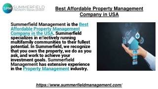 Best Affordable Property Management Company in USA